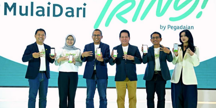 Peluncuran aplikasi Tring! oleh PT Pegadaian di Ballroom The Gade Tower, Rabu (07/10) (dok. Tribunnews.com)