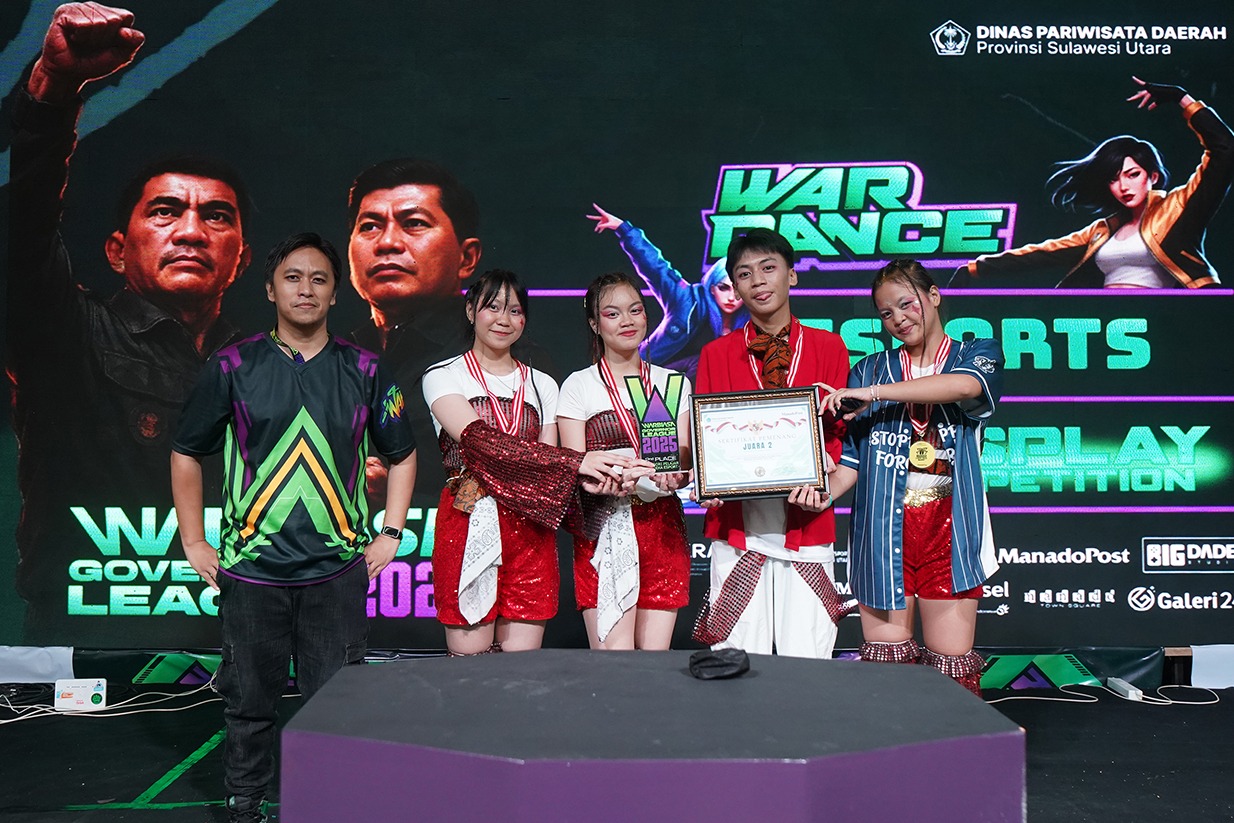 Juara 2 WarDance Competition 2025: Unstoppable Force (SMAN 1 Manado), bersama dengan CPO Big Dade Studio
