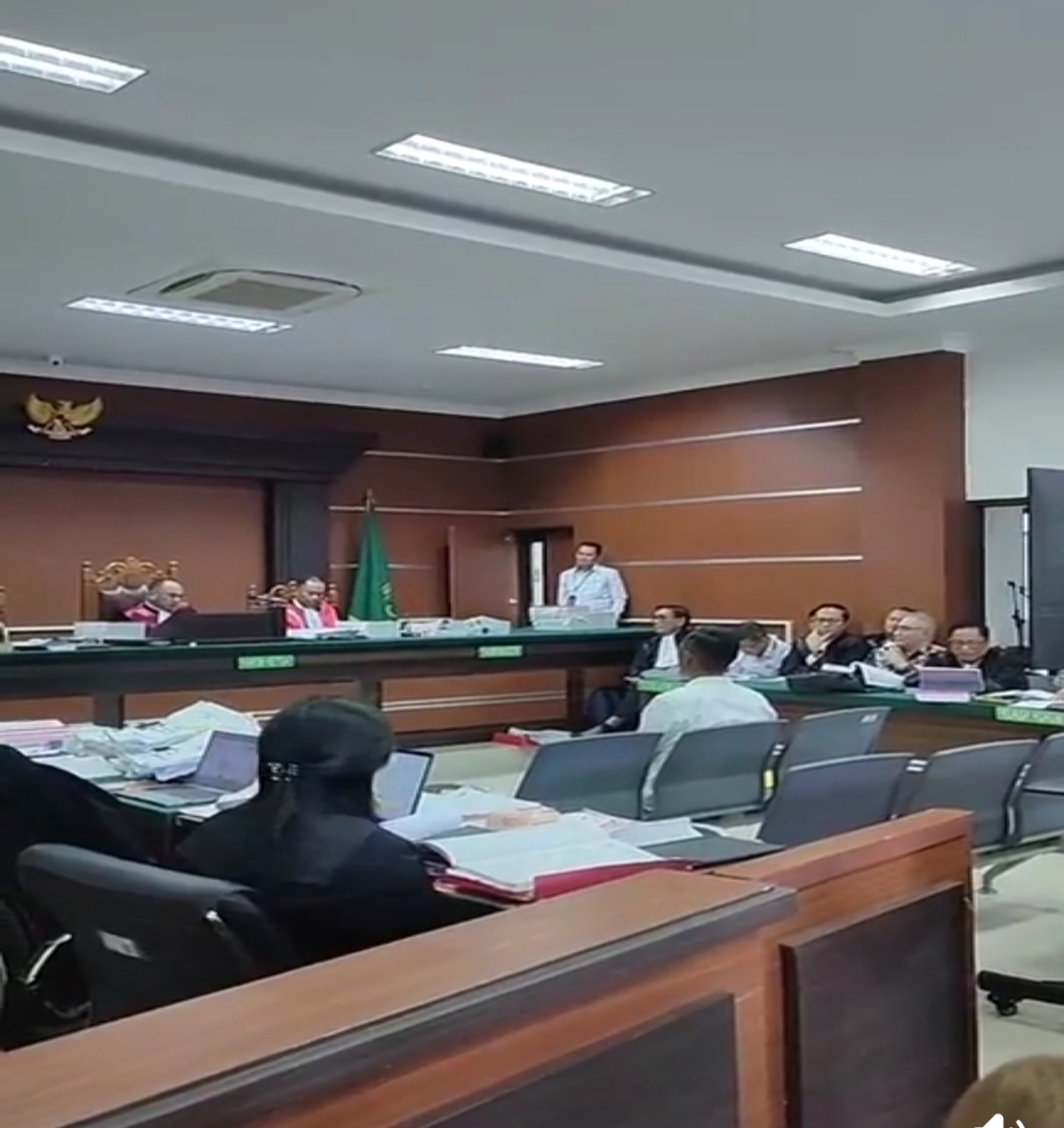 Suasana sidang hibah GMIM dengan agenda pemeriksaan ahli