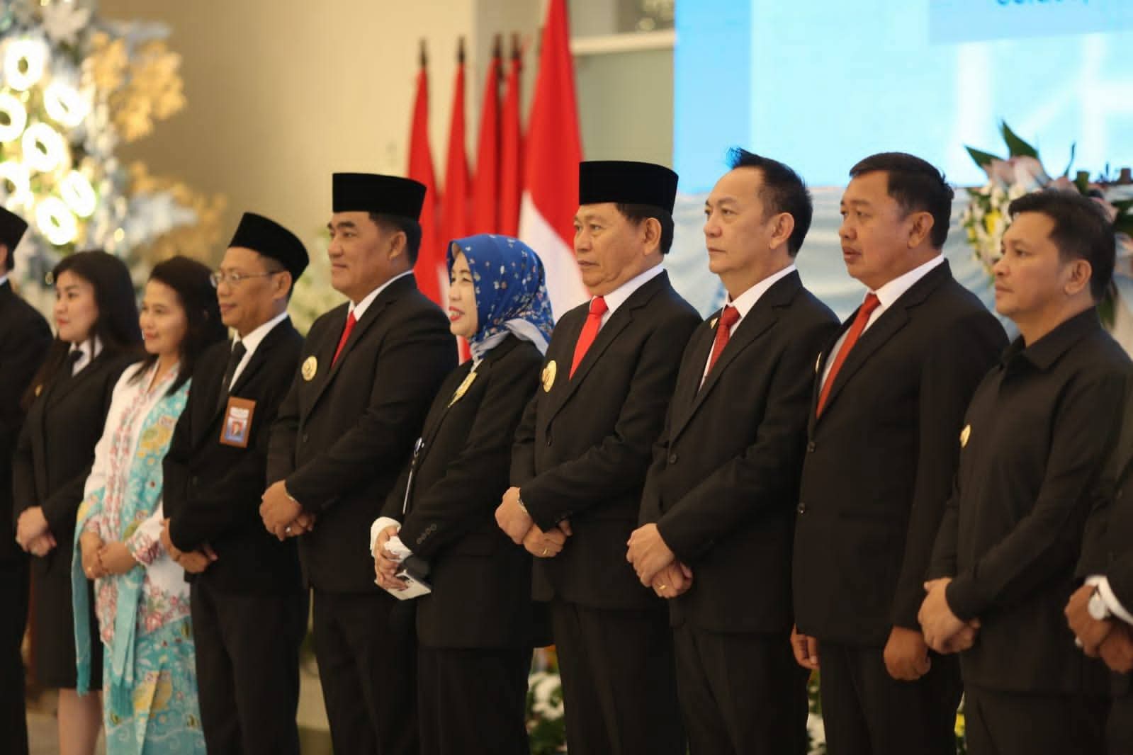 Wakil Bupati Dony Lumenta saat menghadir pengukuhan kepala BPKP.