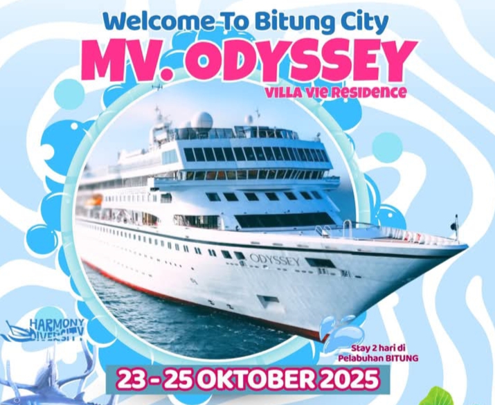 Kapal pesiar mewah MV Odyssey.(Dok Istimewa)