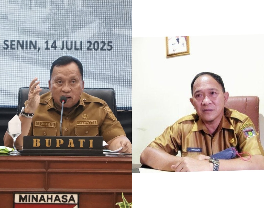 Bupati Robby Dondokambey dan Kepala Bapenda Jeffry Tangkulung