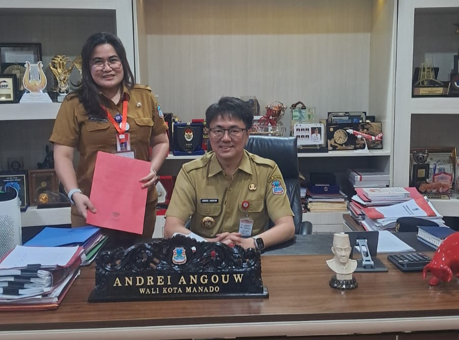 SUPPORT: Dukungan penuh dari Wali Kota Manado Andrei Angouw untuk inovasi SI-GELANG.