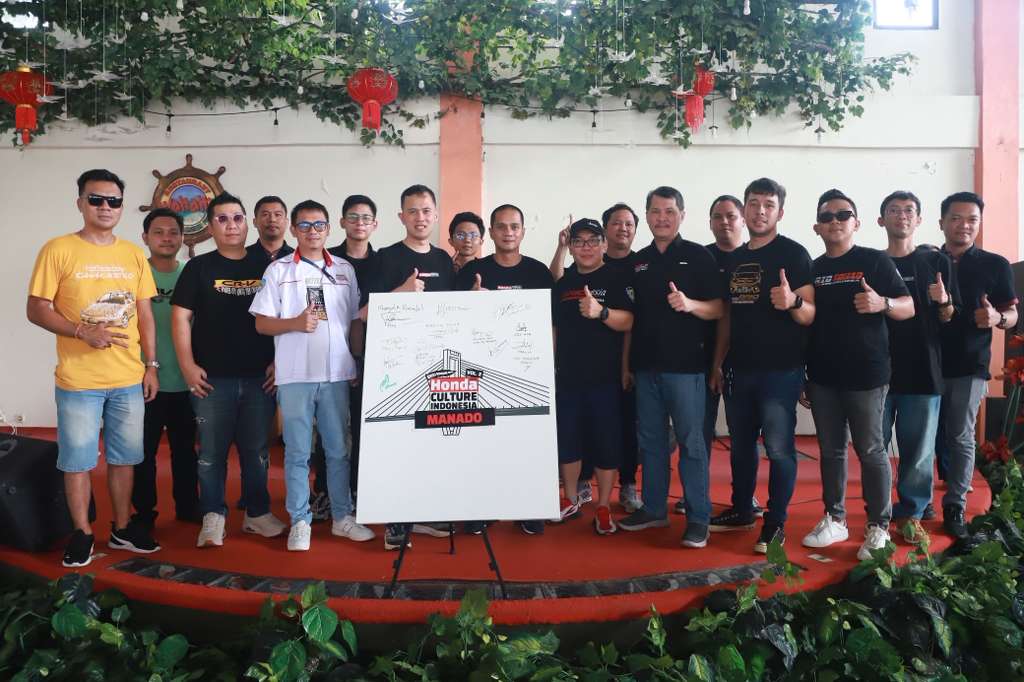 Para peserta Honda Culture Indonesia Vol.2 ketika tiba di Manado, Sabtu (25/10/2025)