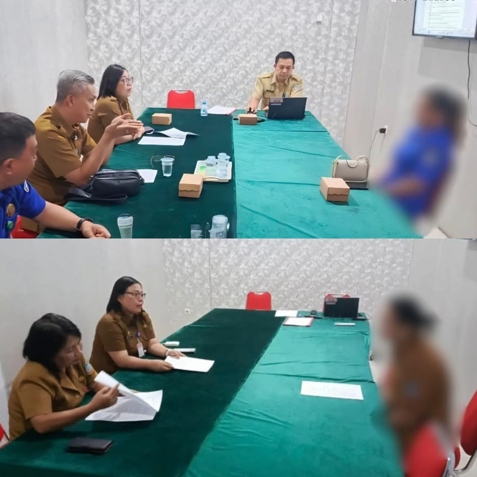 Pemeriksaan yang dilakukan oleh BKPSDM Manado, Senin (3/11) kepada pegawai yang didapati melakukan pelanggaran disiplin.
