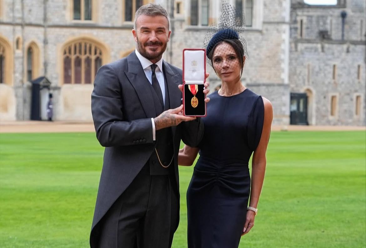 Sir David Beckham dan istri Victoria.
