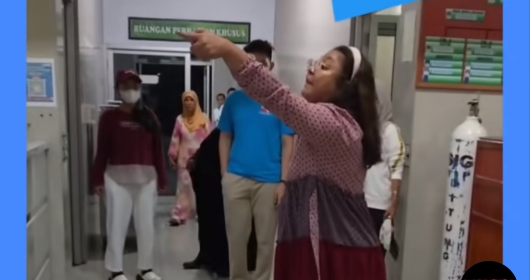 Dokter Vinny Fladiniyah Puluhulawa saat ribut dengan perawat di rumah sakit.