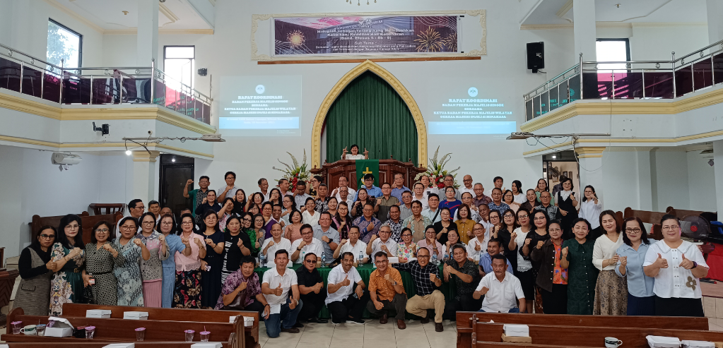 Rapat Koordinasi BPMS GMIM bersama para Ketua BPMW di Jemaat Baitani Lapangan Wilayah Mapanget III
