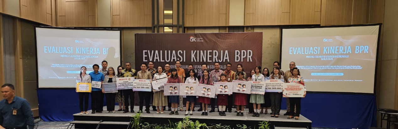 Evaluasi Kinerja BPR 2025 yang digelar Perbarindo Sulutgomalut di Hotel Luwansa Manado, Rabu (12/11).