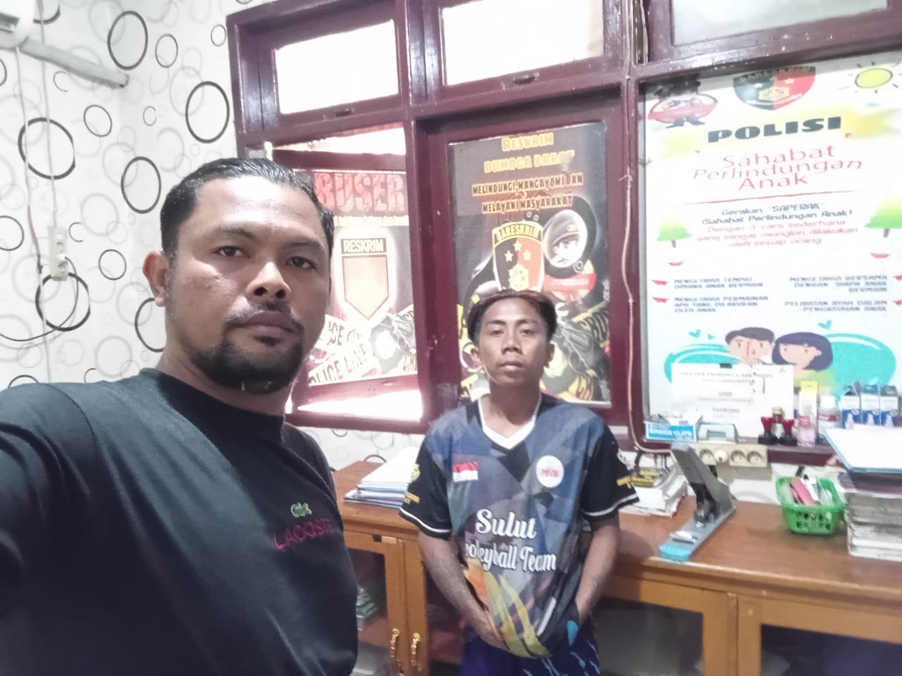 Pelaku saat diamankan tim Resmob Raja Bogani
