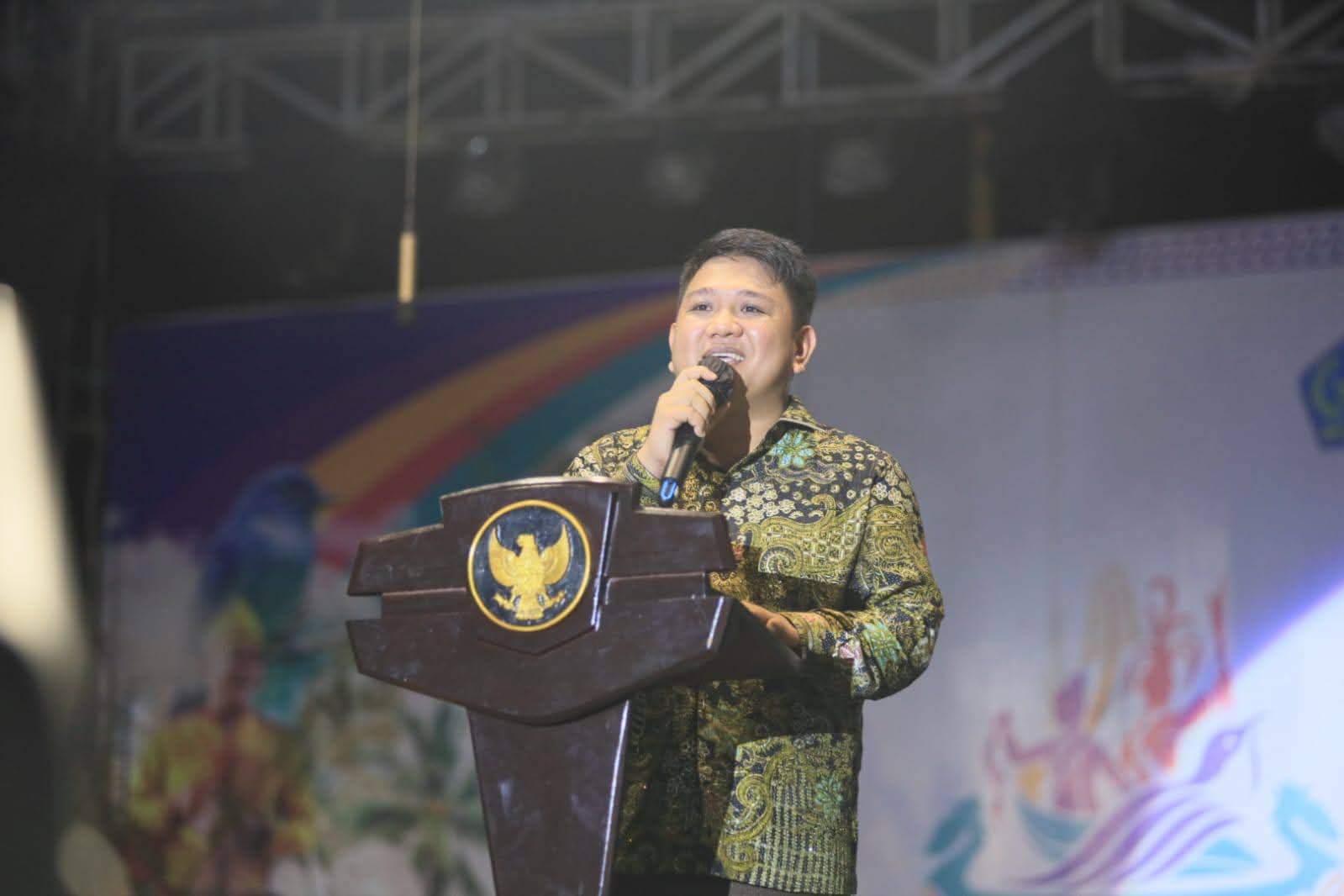 Wakil Wali Kota Bitung Randito Maringka menghadiri Festival Seni Budaya Sangihe 2025.(Dok Istimewa)