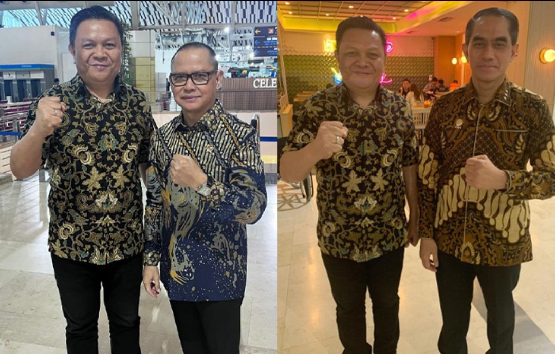 Direktur Manado Post Tommy Waworundeng Bersama Menteri P2MI Mukhtarudin dan Sekjen KP2MI Komjen Pol. Dr. Dwiyono, S.IK., M.Si