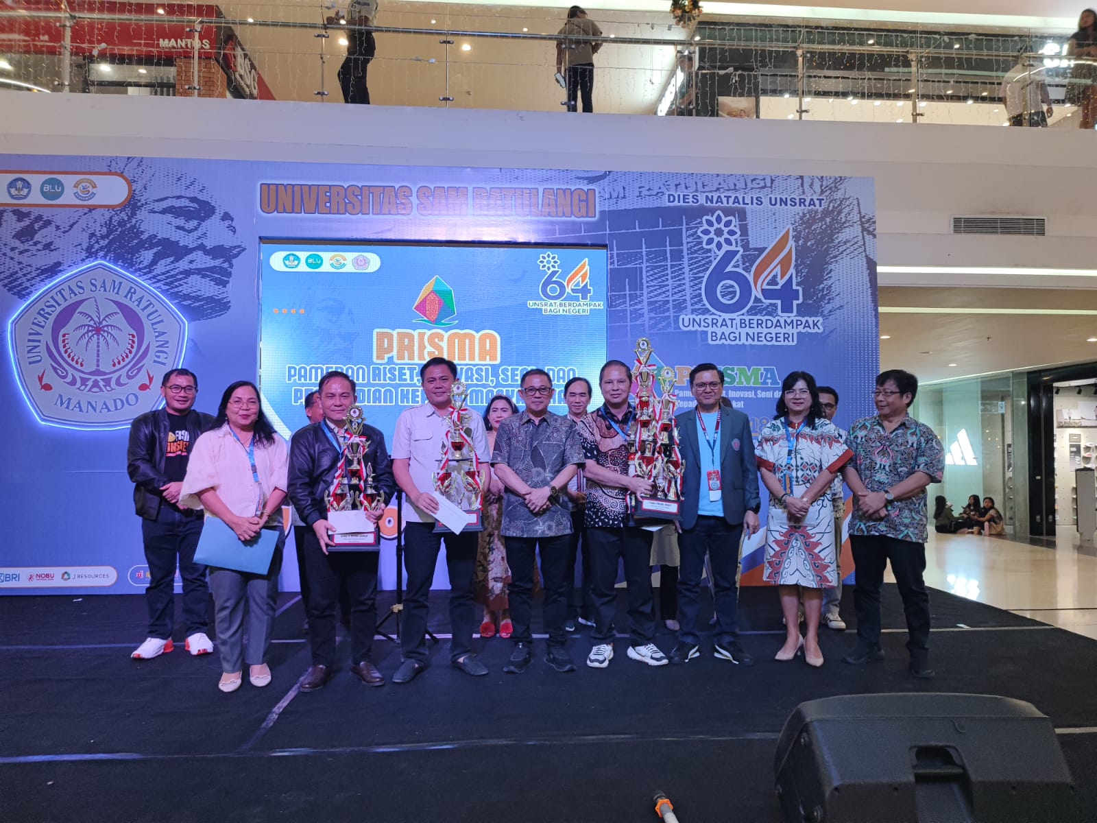 KESUKSESAN Unsrat Expo 2025 yang berlangsung di Mantos 3, disyukuri seluruh civitas akademika kampus Tumou Tou.