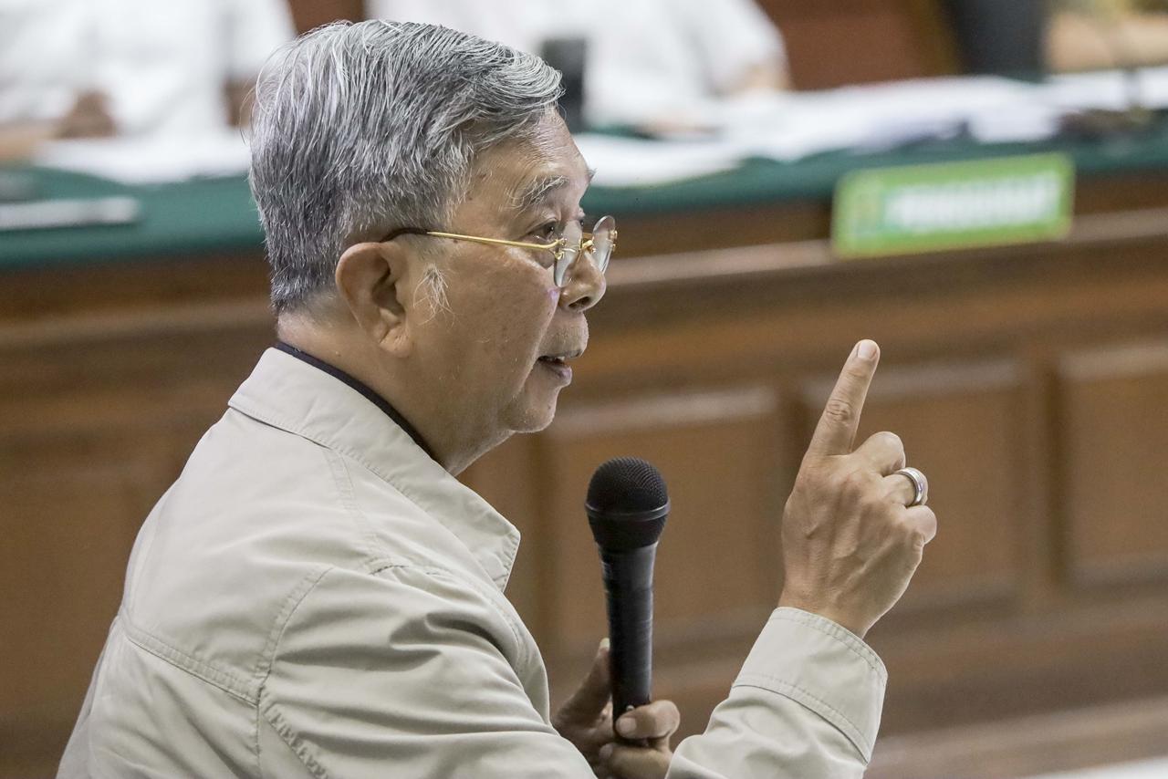 Prof Nindyo yang Dihadirkan PT Jawa Pos dalam sidang.