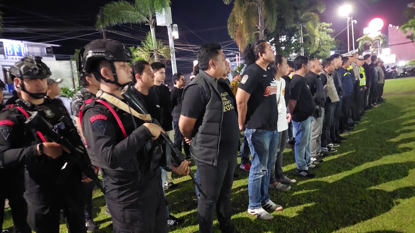 Apel kesiapan KRYD Patroli Pantera Polres Bitung.(Dok Istimewa)