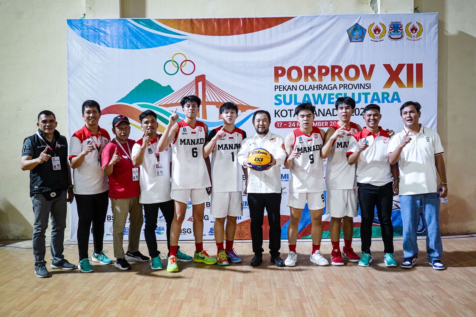 Kategori 3x3 Putra Tim 3x3 Putra Manado kembali menunjukkan dominasi. Menghadapi Bitung di final, Manado keluar sebagai pemenang