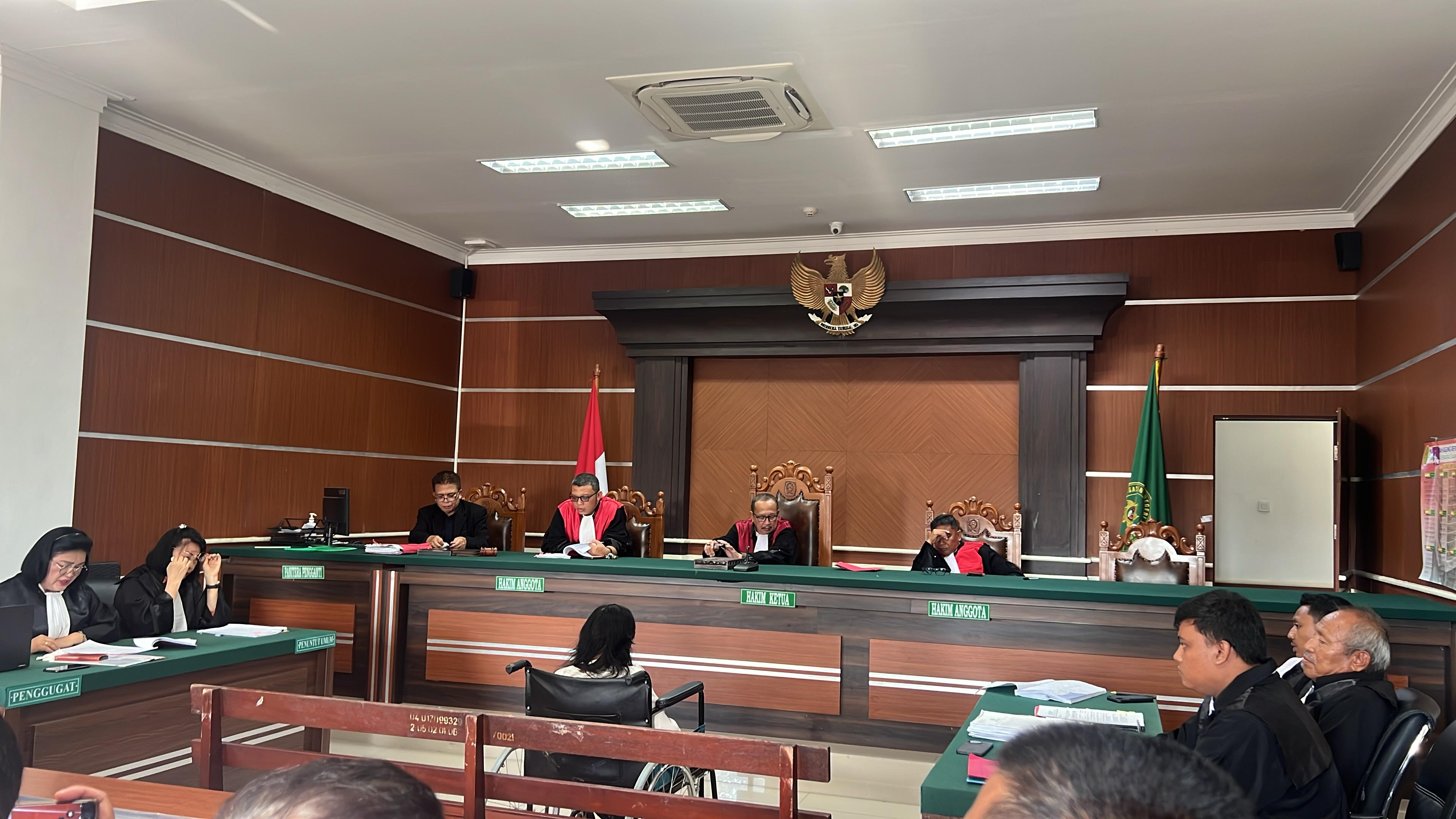 Sidang tuntutan terdakwa Margaretha Makalew di PN Manado, Rabu (26/11/2025)