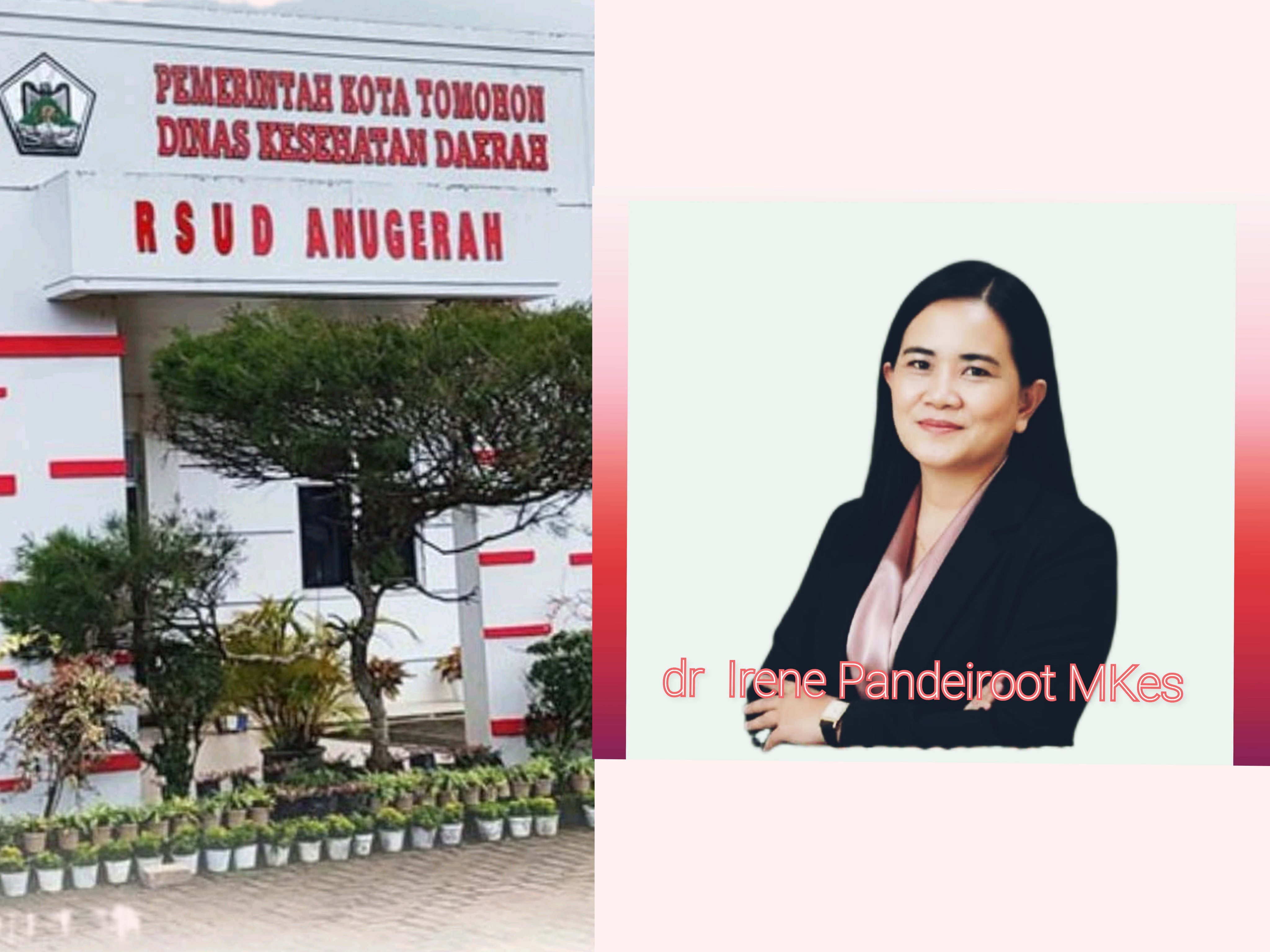 Direktur RSUD Anugerah Kota Tomohon dr Irene Pandeiroot MKes