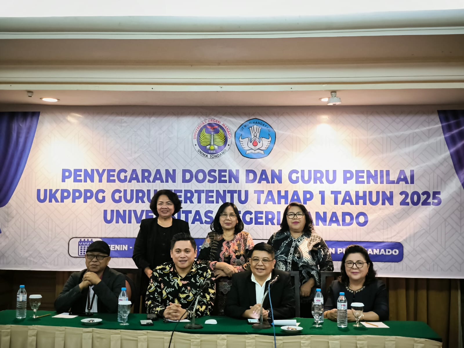 Penguatan tugas dan kapasitas dosen serta guru penilai UKPPPG Tahun 2025, berlangsung di Unima sebagai dukungan peningkatan kualitas profesi guru.