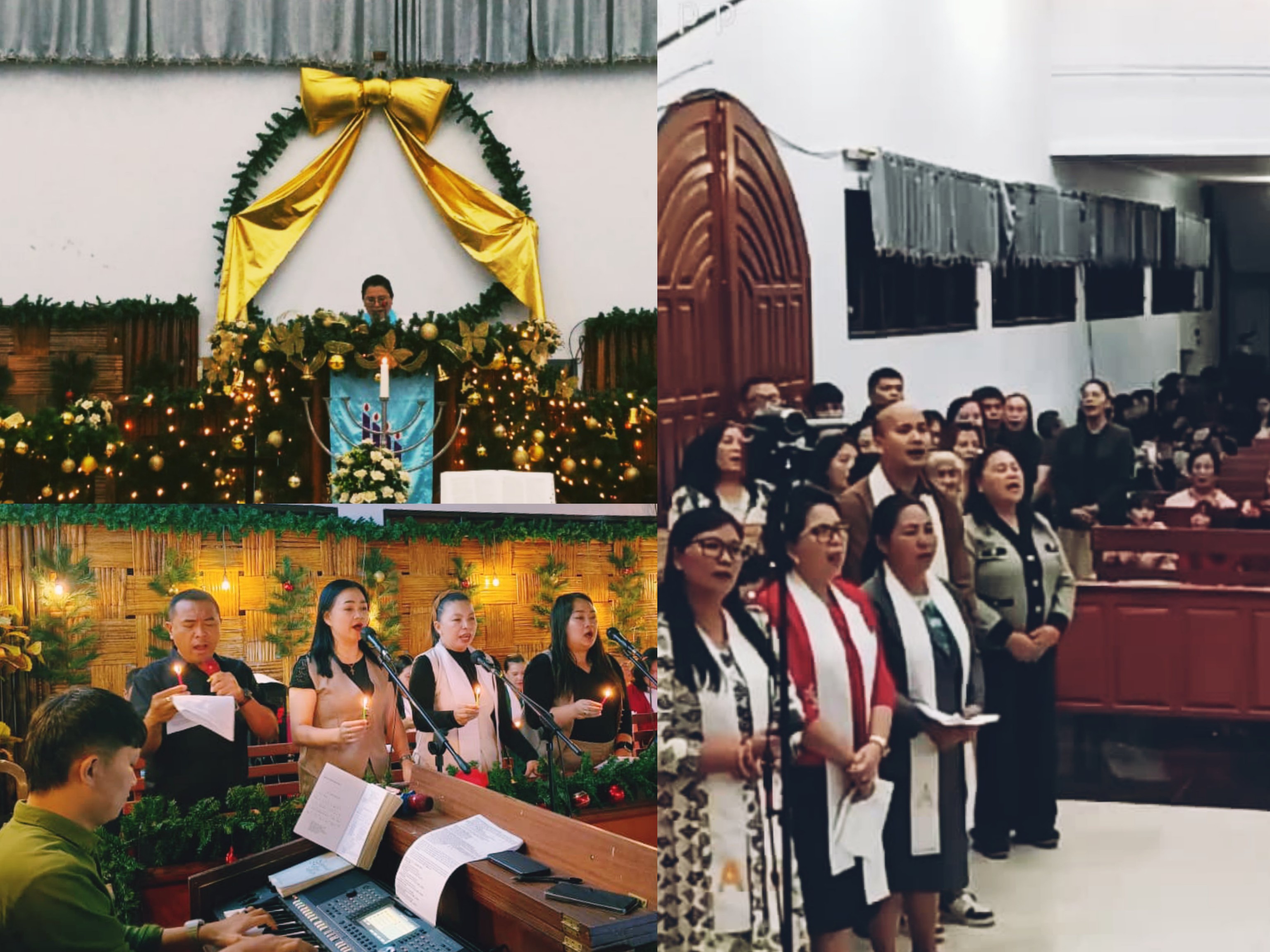 HIKMAT: Suasana pelaksanaan Ibadah Menyambut Natal Jemaat GMIM Betel Kembuan Wilayah Tondano IV, Selasa (2/12). Dok istimewa
