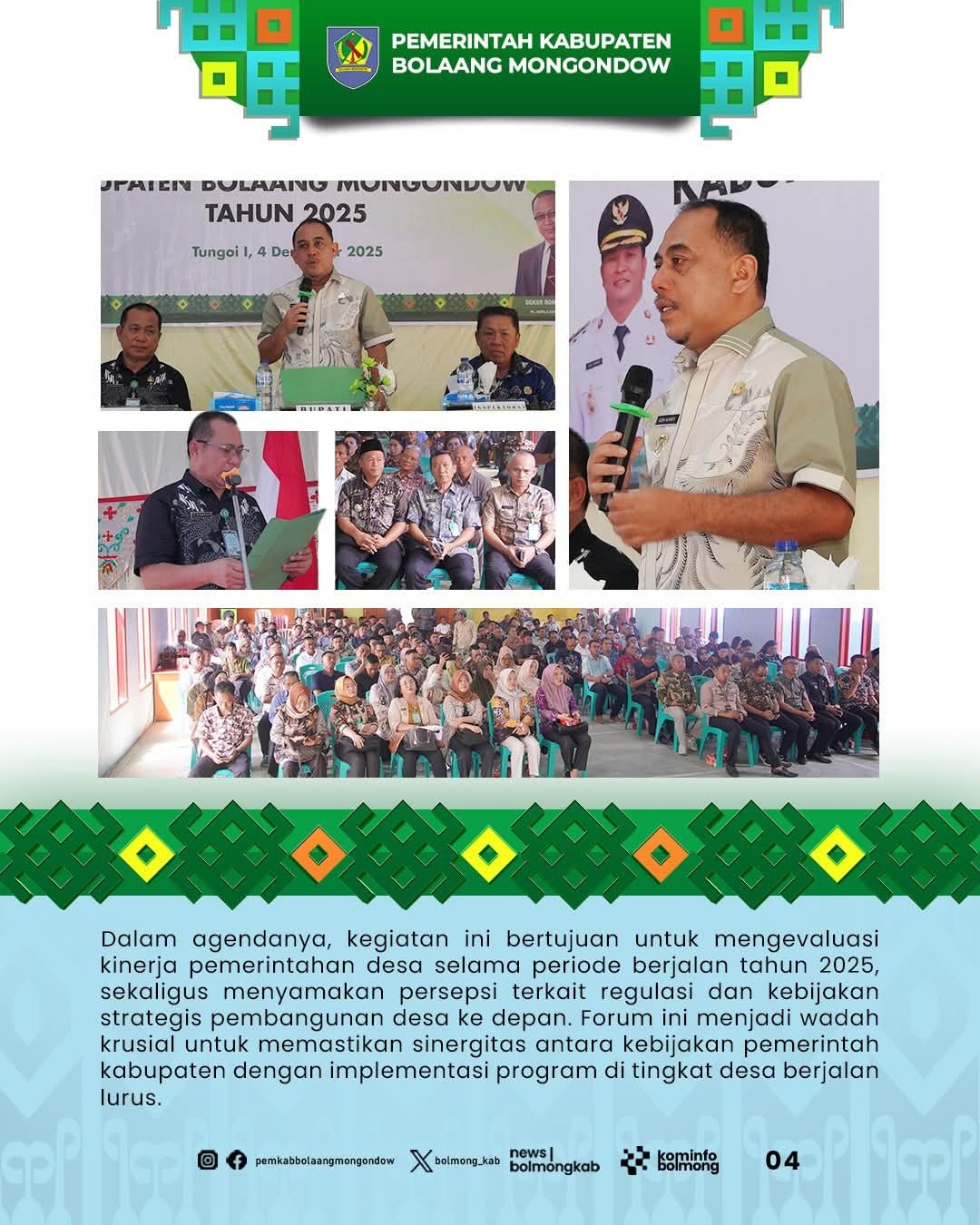 Rapat Koordinasi Pemerintah Desa