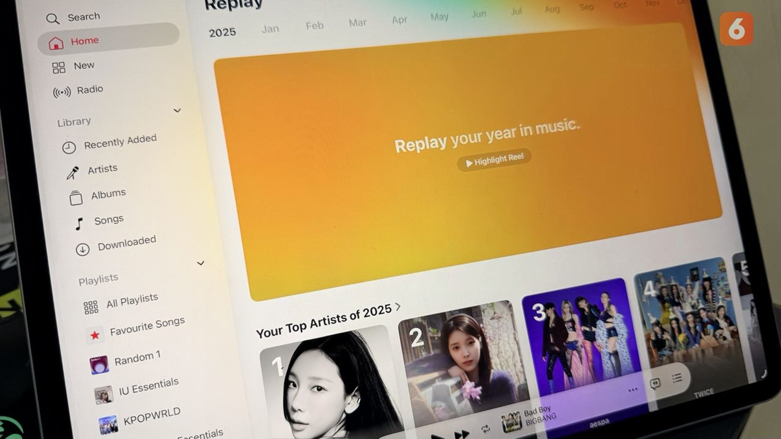Apple Music Replay 2025 resmi rilis lebih awal, bikin pengguna langsung bisa lihat rekap musik mereka sebelum Spotify Wrapped muncul!