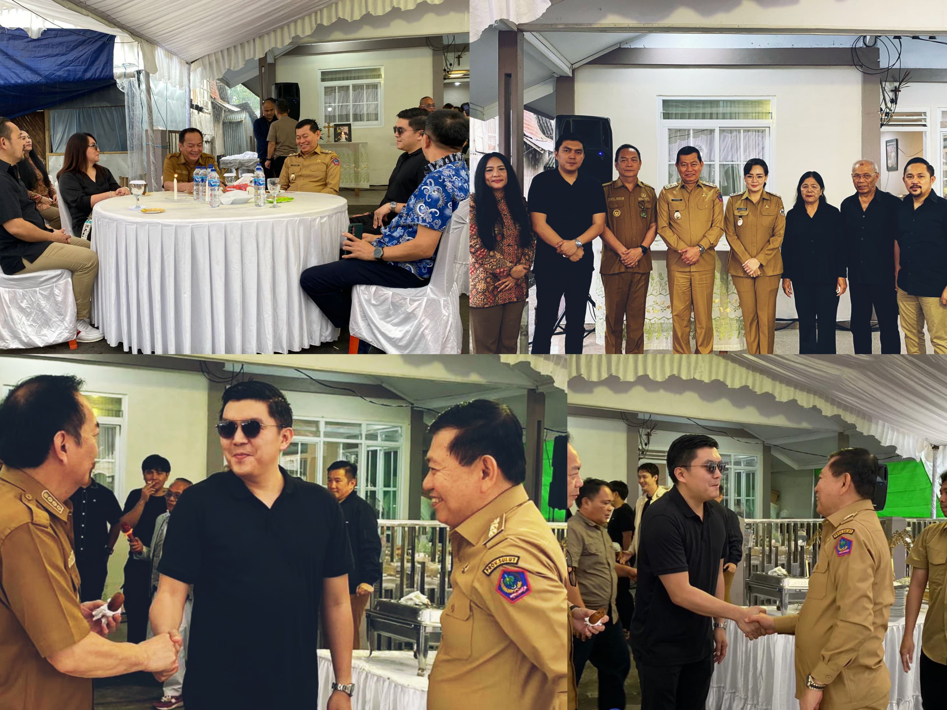 Suasana Ibadah Syukur Peringatan 40 Hari meninggalnya almarhum Rico Pandey, tampak dihadiri langsung oleh Wagub Victor Mailangkay, Wali Kota Caroll Senduk dan Wawali Sendy Rumajar serta undangan lain.