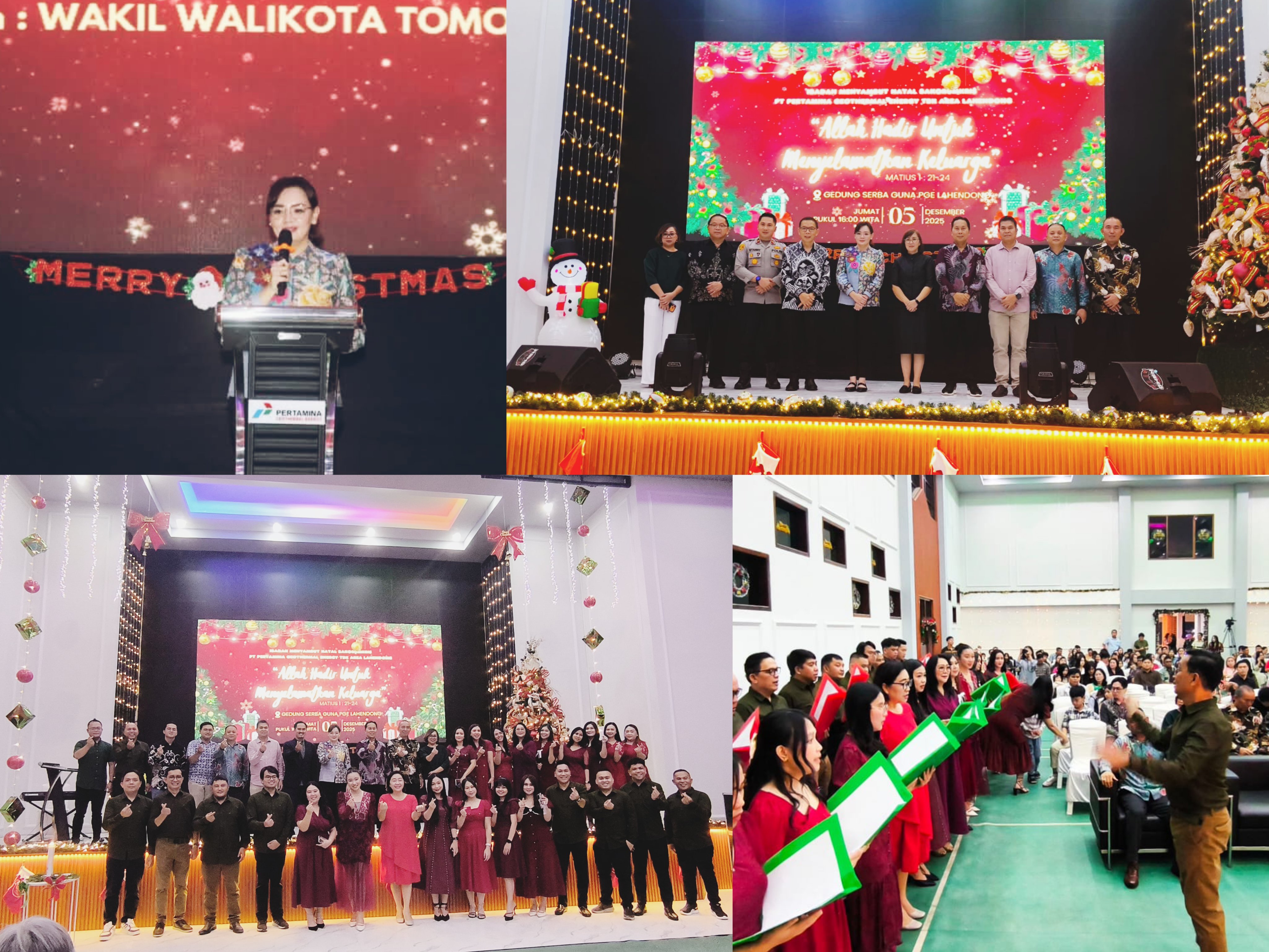 SUKACITA: Suasana pelaksanaan Ibadah Menyambut Natal Bakorumkris PT Pertamina Geotermal Energy Tbk Area Lahendong, Jumat (5/12/2025). Dok istimewa