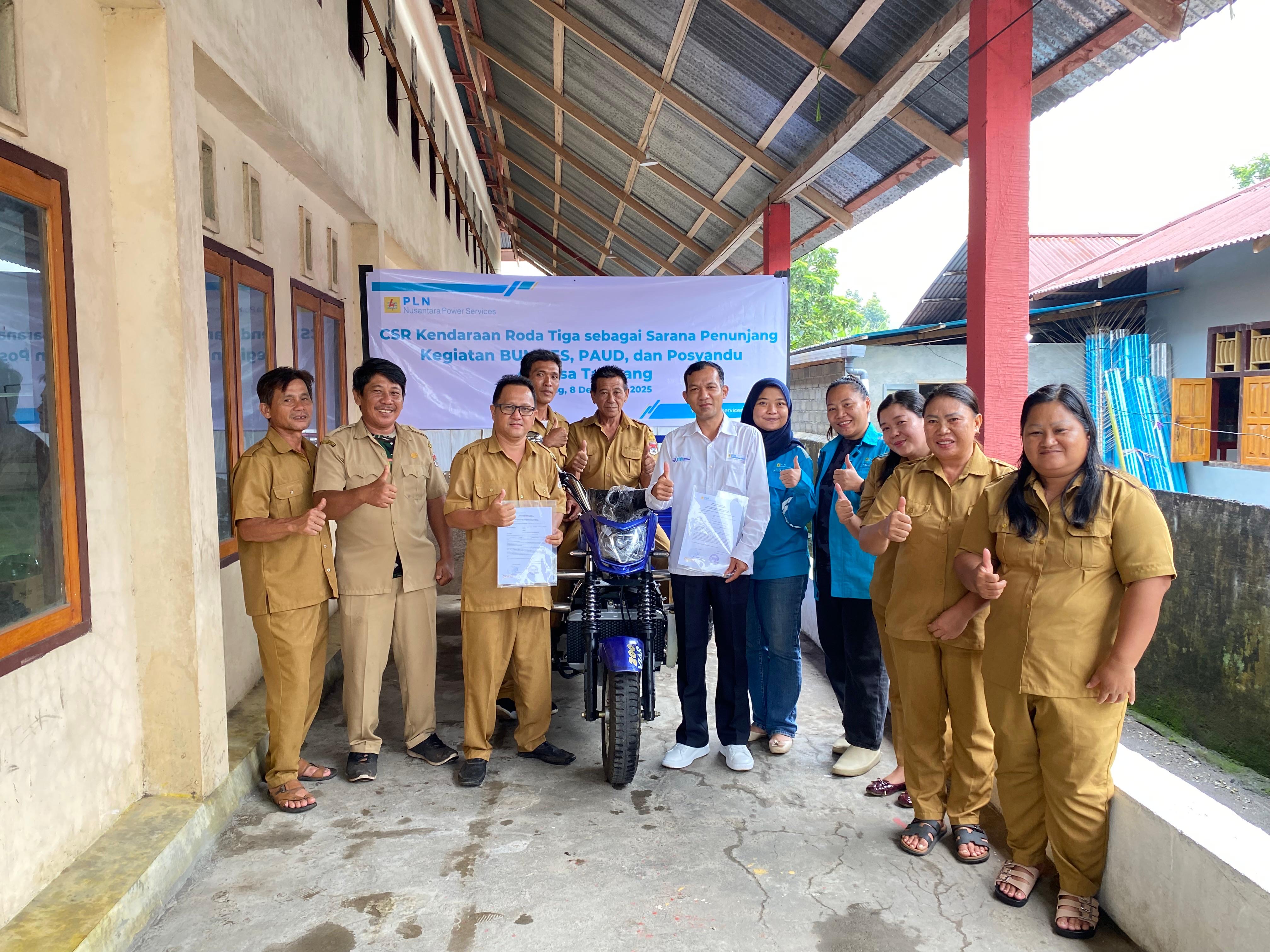 PT PLN Nusantara Power Services Unit PLTU Amurang kembali menunjukkan komitmennya dalam mendukung pembangunan dan peningkatan kesejahteraan masyarakat melalui Program CSR