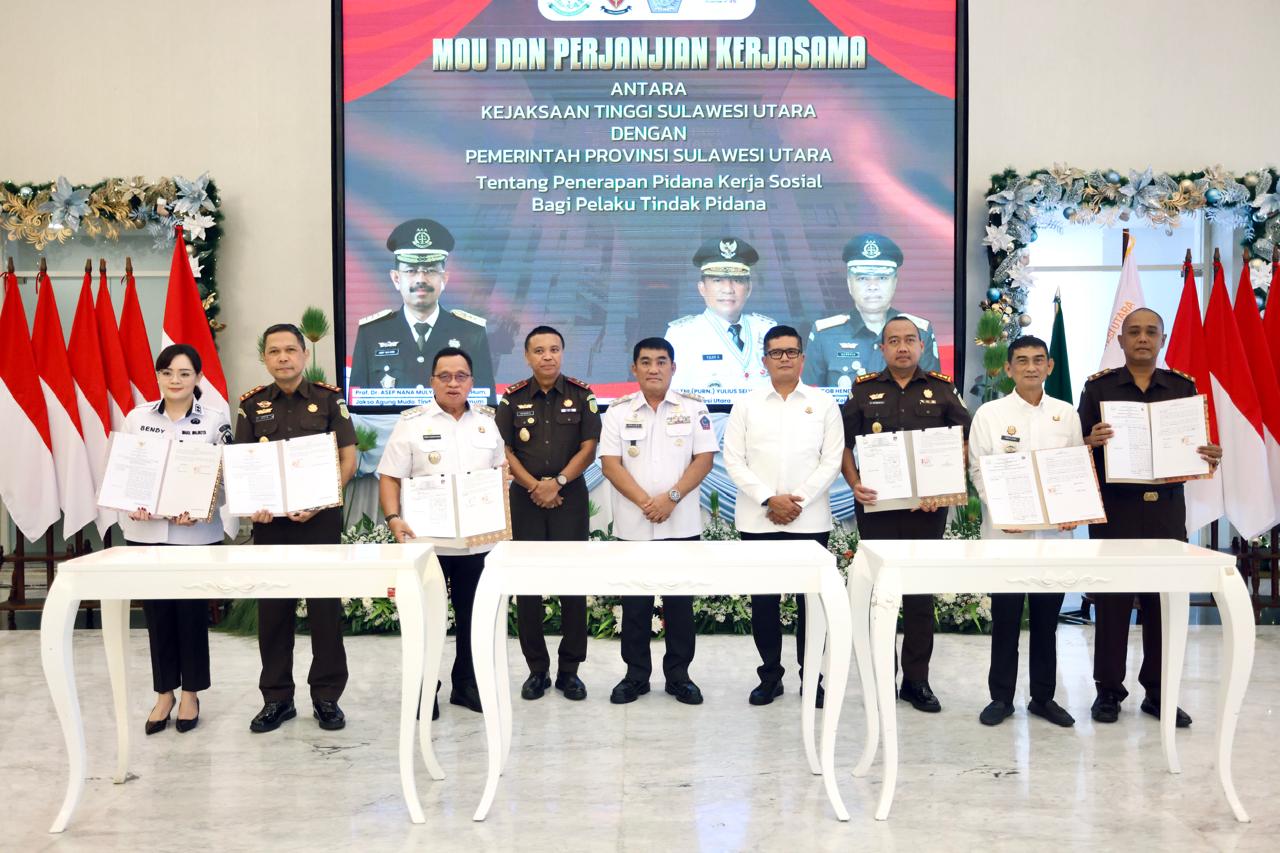 Penandatanganan Memorandum of Understanding (MoU) serta Perjanjian Kerja Sama terkait penerapan Pidana Kerja Sosial.