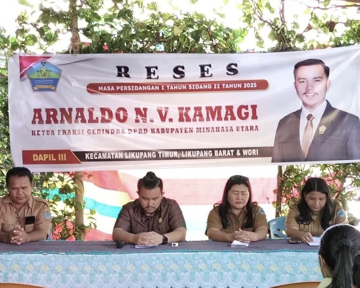 Arnaldo Kamagi serap aspirasi warga di Tanah Putih, Minahasa Utara
