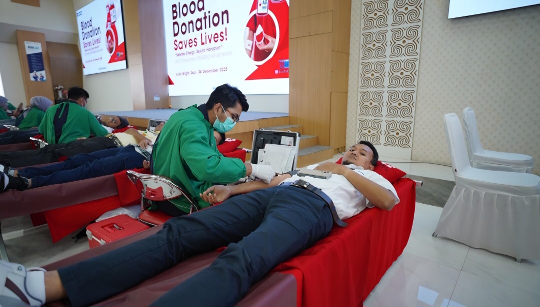 Pertamina Patra Niaga Regional Sulawesi melakukan kegiatan donor darah.
