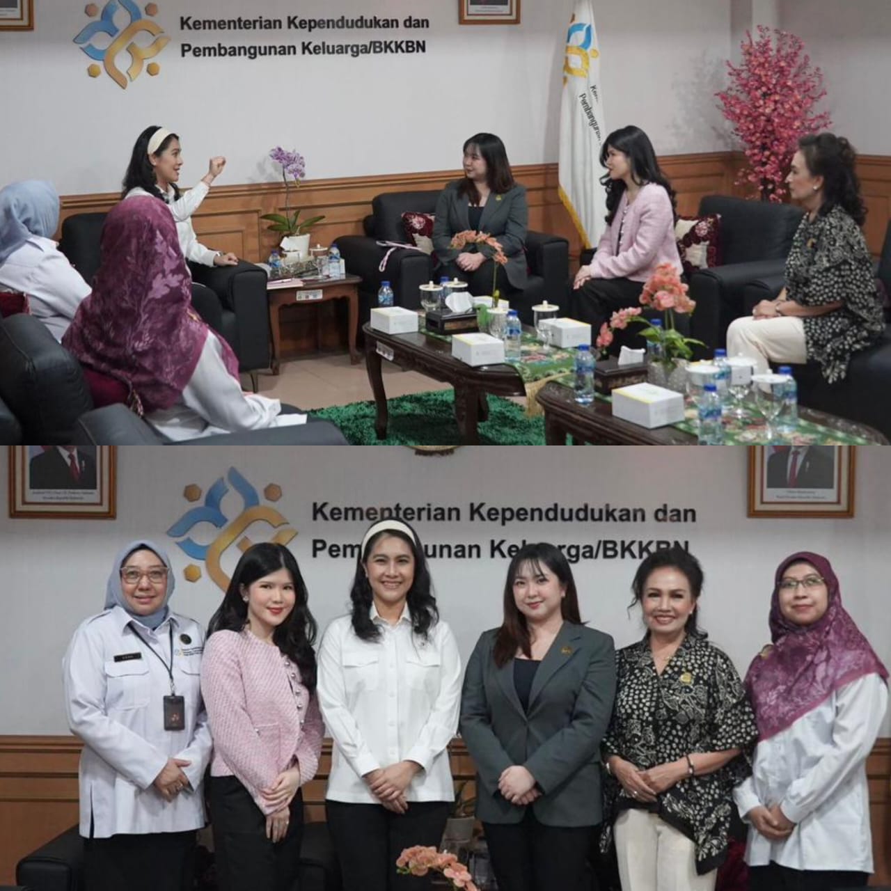 Tiga srikandi Komisi IV DPRD Manado saat membawa aspirasi di BKKBN dan diterima langsung oleh Wakil Menteri.