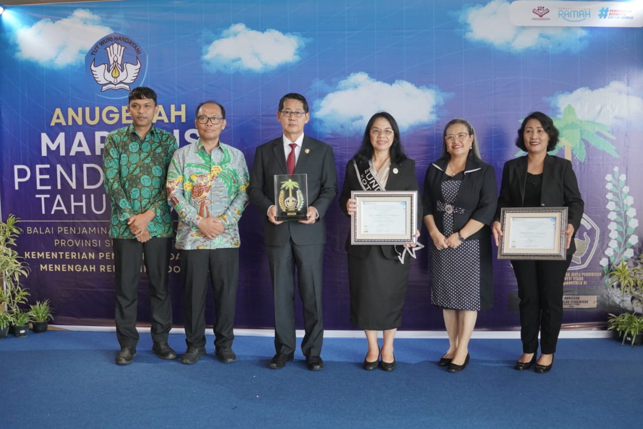 Pemkot Bitung meraih enam penghargaan dalam ajang Anugerah Mapalus Pendidikan Sulawesi Utara Tahun 2025.(Dok Istimewa)