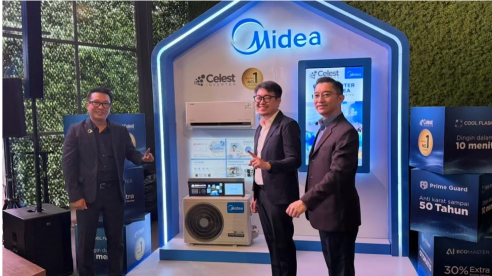 Midea menghadirkan AC pintar berbasis AI buatan Indonesia.