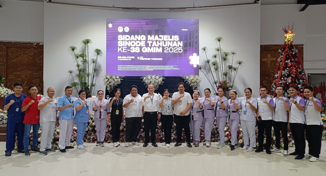 Ketua Yayasan Medika GMIM Pdt John Slat memimpin langsung para tenaga medis, tenaga kesehatan dan dokter di pelaksanaan SMST ke 38