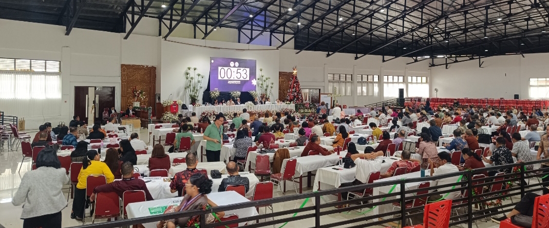 Suasana pelaksanaan hari ketiga SMST ke 38 GMIM di Jemaat Inspirasi Tomohon