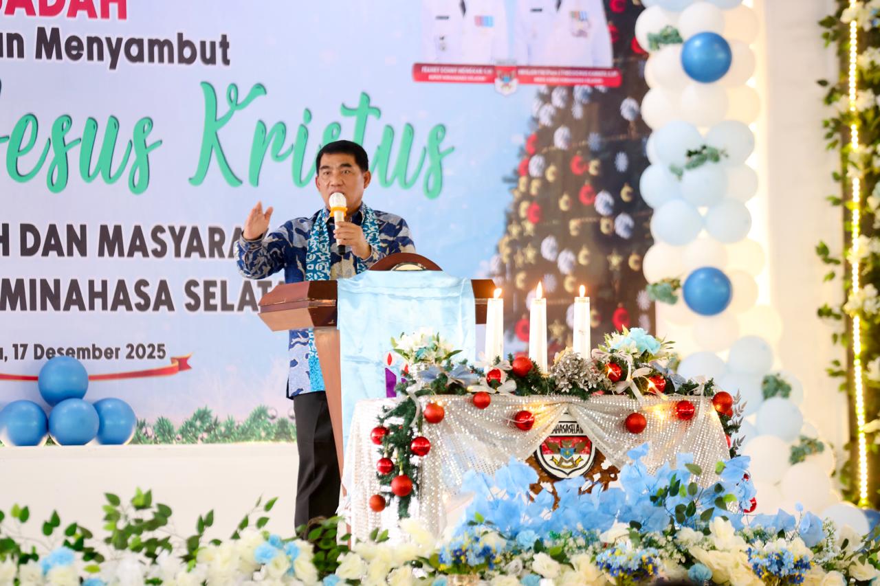 Safari Natal Pemprov Sulut di Minahasa Selatan dipimpin langsung Gubernur Yulius Selvanus.