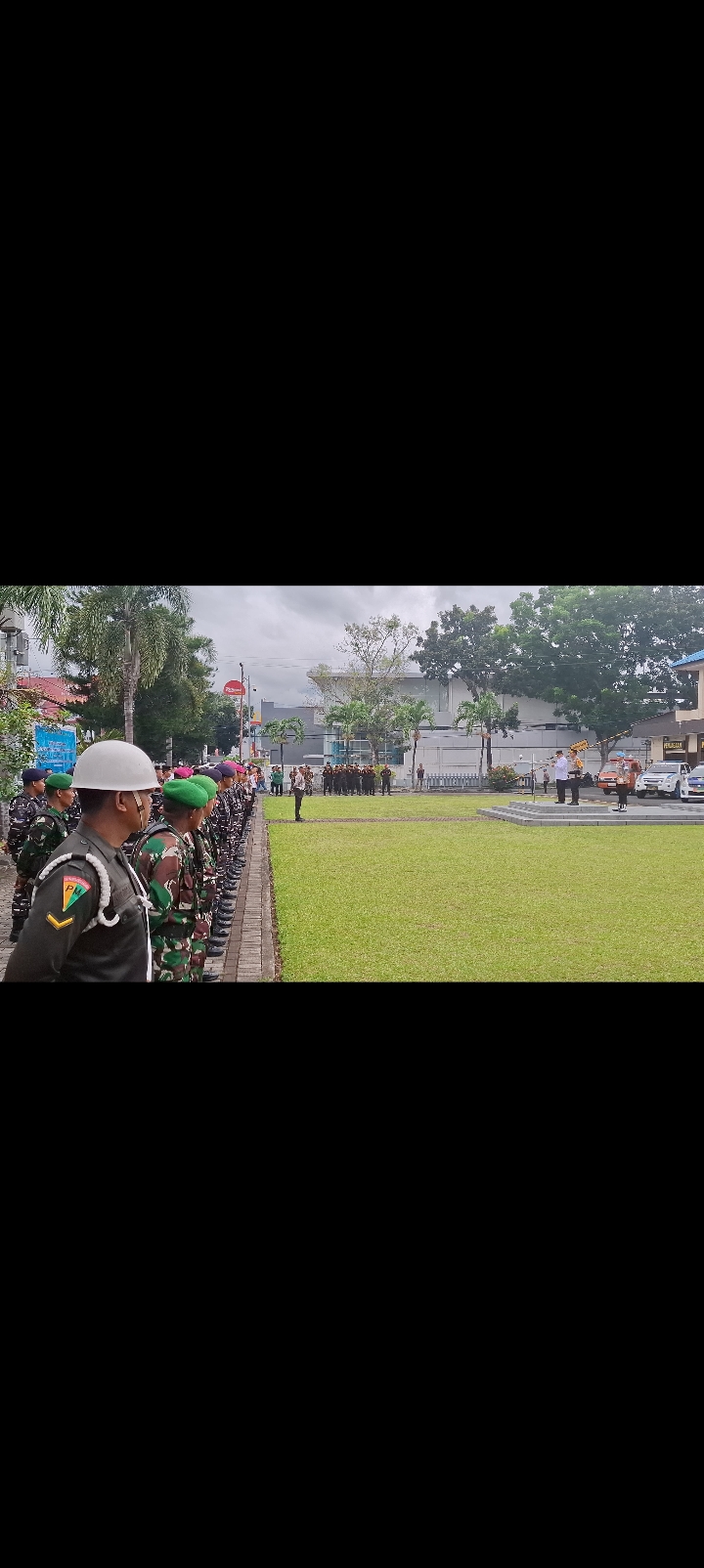 Apel Gelar Pasukan yang berlangsung di Lapangan Mapolres Bitung.(Dok Istimewa)