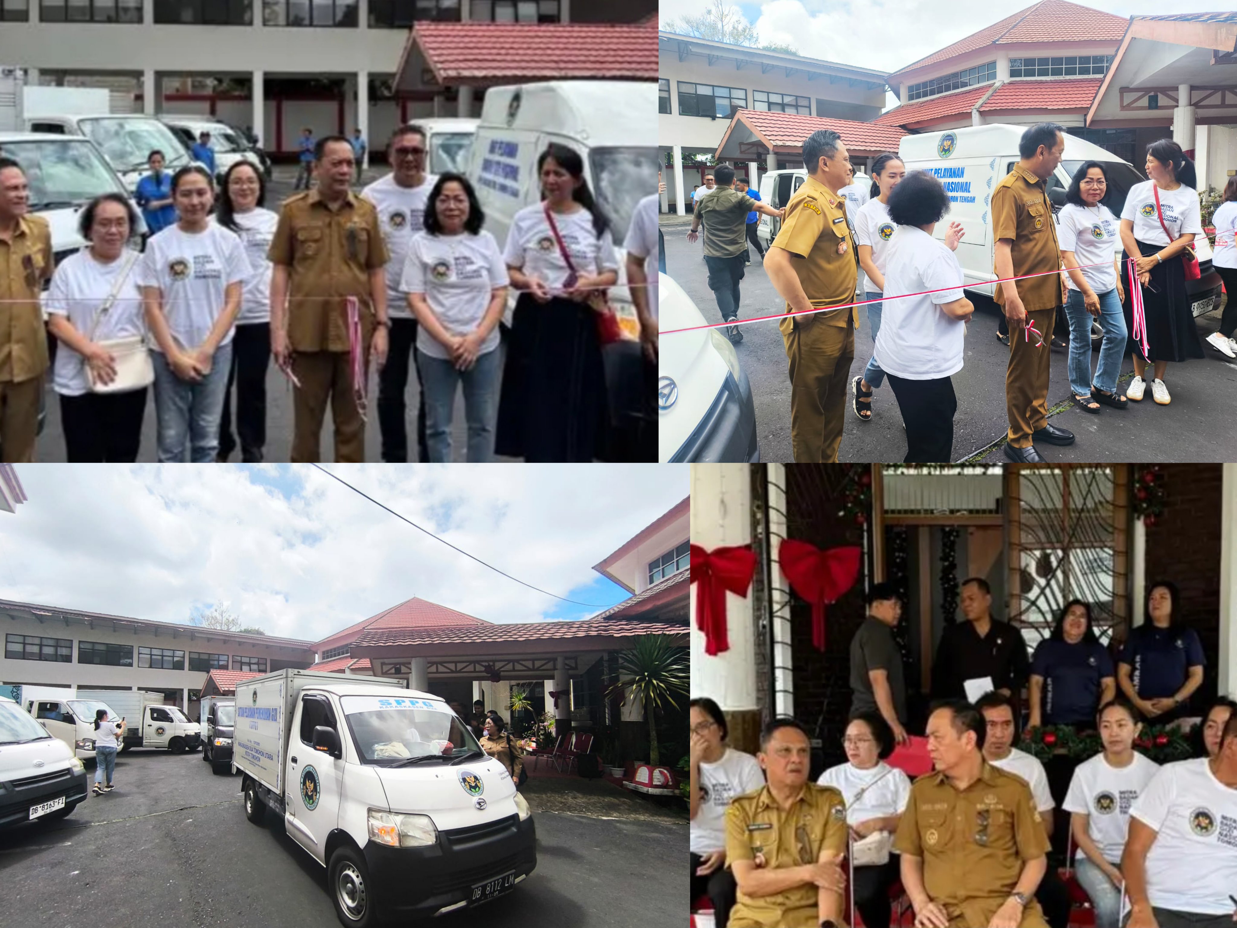 Suasana pelaksanaan kegiatan aksi sosial dari Mitra BGN, yang nantinya dibagikan kepada seluruh anak yatim di seluruh panti asuhan di Kota Tomohon. Dok istimewa