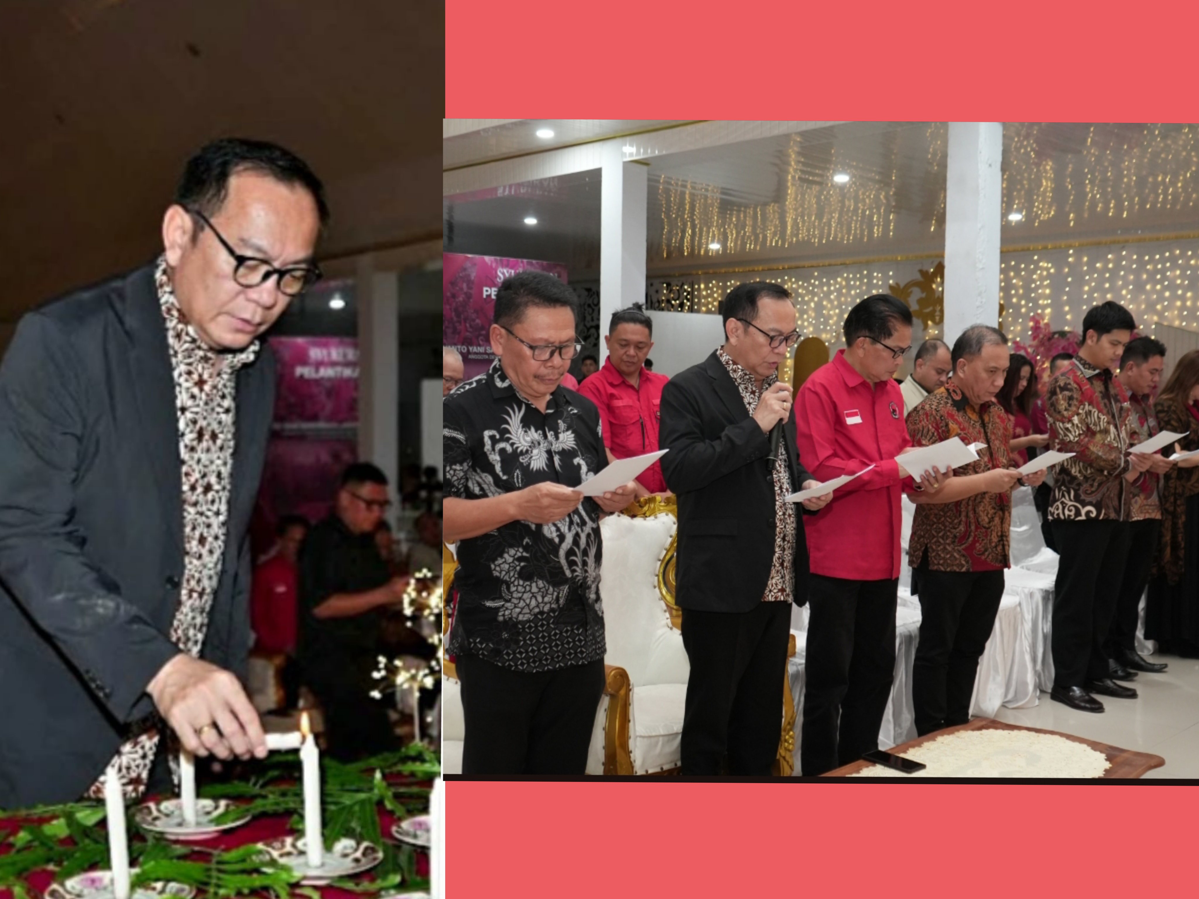 HIKMAT: Suasana pelaksanaan Ibadah Menyambut Natal DPC PDIP Tomohon . Dok istimewa