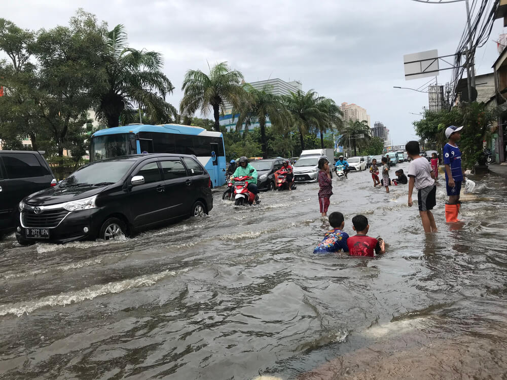 Ilustrasi cuaca ekstrem sehingga menyebabkan banjir