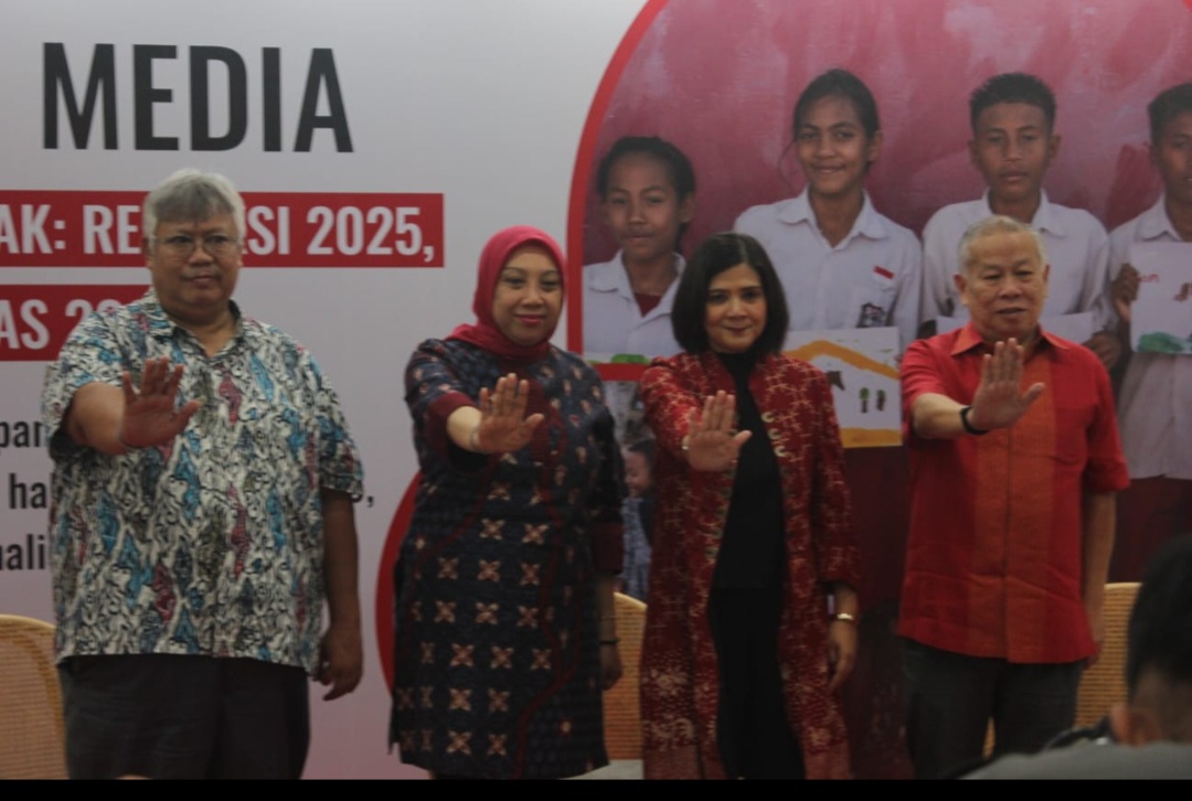 Diskusi media awal tahun 2026 yang digelar Save the Children Indonesia, Rabu (14/1).