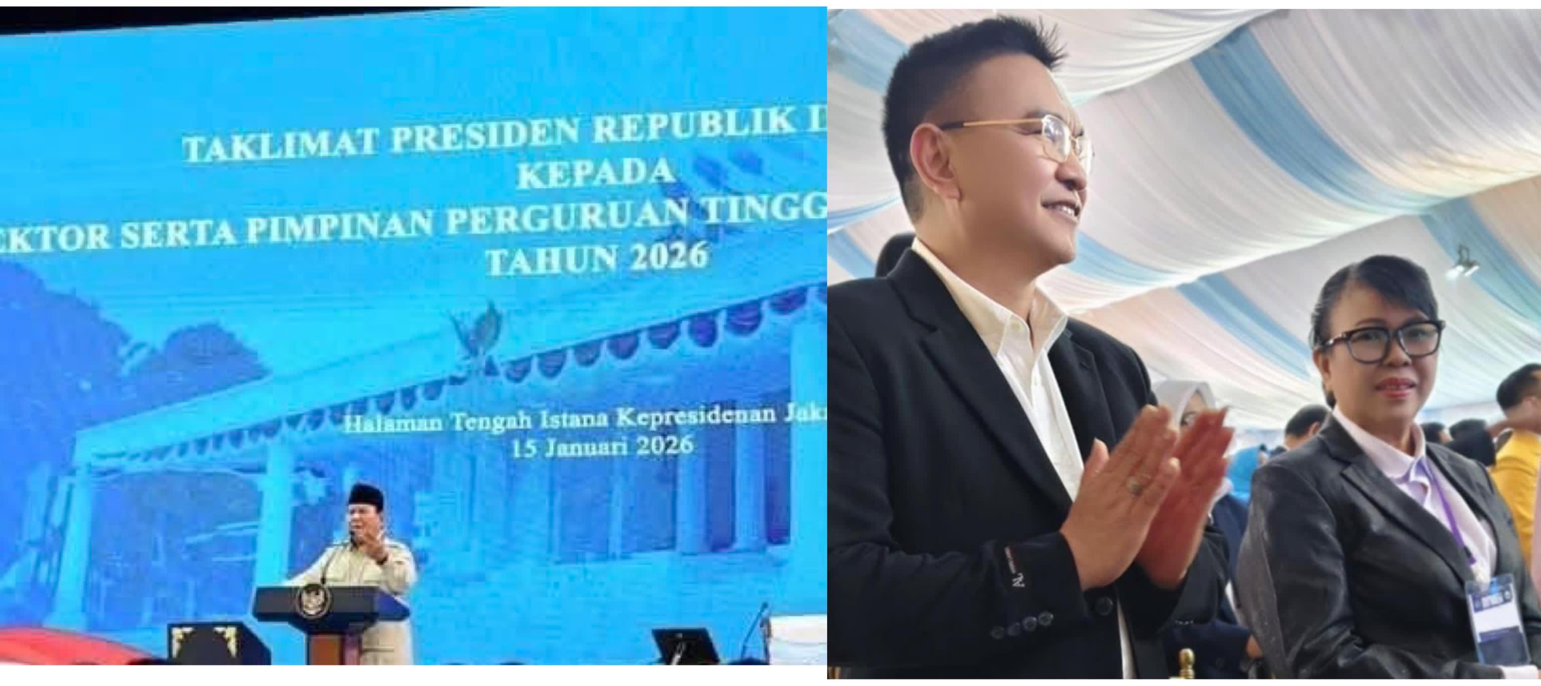 Rektor dan Dekan Fakultas Teologi UKIT Hadiri Taklimat Presiden RI di Istana Negara.
