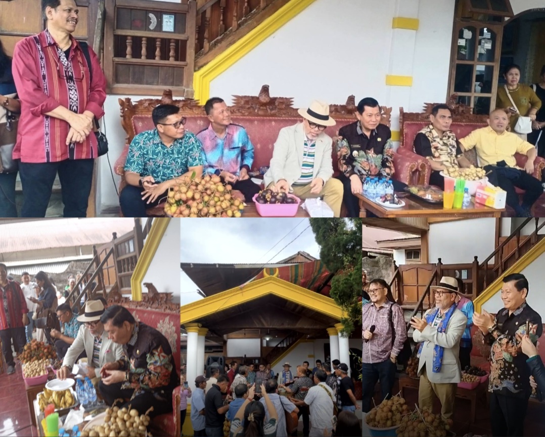 PULANG KAMPUNG: Momen pulang kampung Dubes LBBP Indonesia untuk China dan Mongolia Djauhari Oratmangun, Minggu (18/1/2026) di Desa Kamangta.