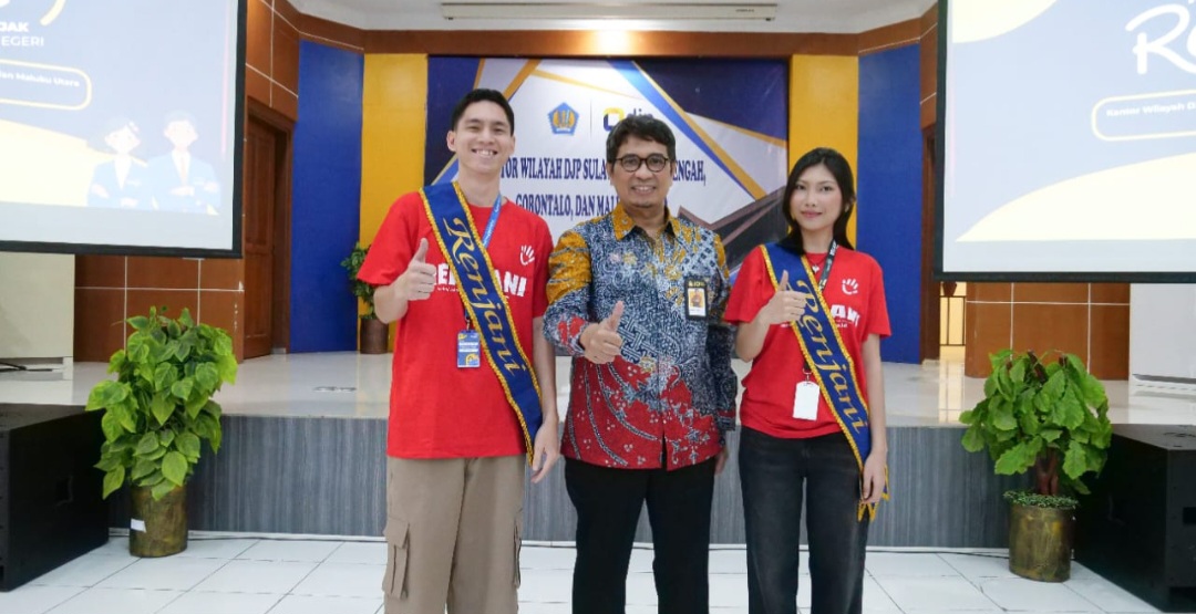 DJP Suluttengomalut mengukuhkan 150 mahasiswa sebagai Relawan Pajak Untuk Negeri.