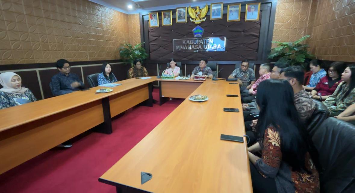 Optimistis-BPK Sulut saat Exit Meeting dengan  Pemkab Minut.  
