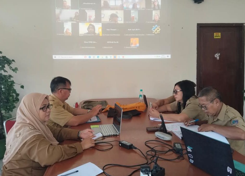 Rakor Pengendalian Penduduk dan Keluarga Berencana kabupaten/kota yang berlangsung secara virtual