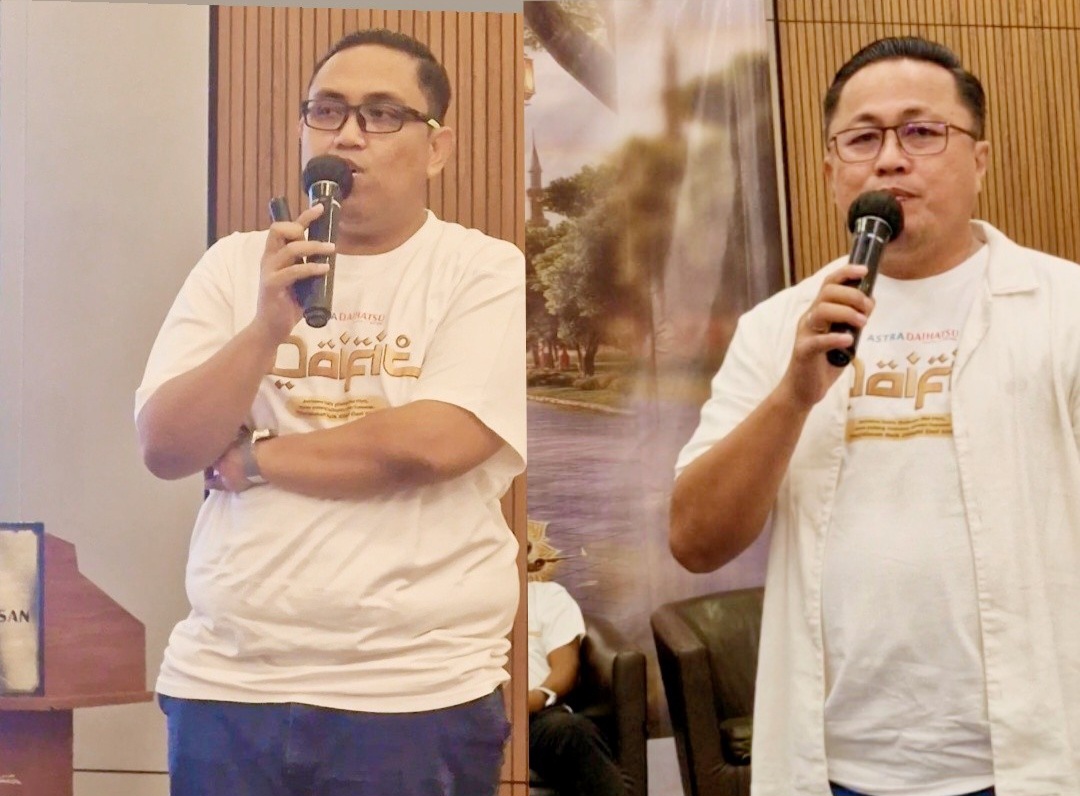 Kepala Cabang DSO Martadinata dan Kepala Cabang DSO Kotamobagu Sonny Lembong saat memaparkan materi di sela Media Gathering DAIFIT 2026. 