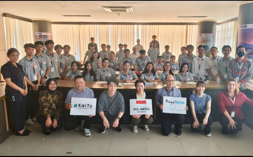 Dinas Sosial Pemerintah Kota Tokyo saat melihat langsung pelatihan pekerja migran ke Jepang di Manado Post. 